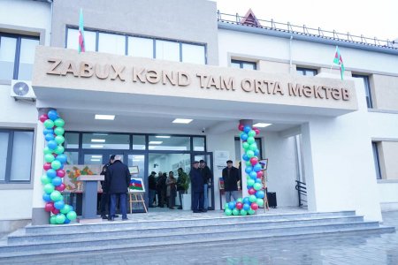 Böyük Qayıdışın böyük uğurları: Laçın rayonunun Zabux kəndində eyniadlı tam orta məktəb bu gündən fəaliyyətə başlamışdır
