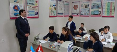 Şərqi Zəngəzur Regional Təhsil İdarəsinin müdiri Fuad Bədəlov Cəbrayıl rayonu N. Aslanov adına Cocuq Mərcanlı kənd tam orta məktəbində olub.