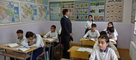 Şərqi Zəngəzur Regional Təhsil İdarəsinin müdiri Fuad Bədəlov Cəbrayıl rayonu N. Aslanov adına Cocuq Mərcanlı kənd tam orta məktəbində olub.