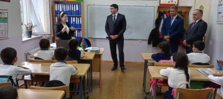 Şərqi Zəngəzur Regional Təhsil İdarəsinin müdiri Fuad Bədəlov Cəbrayıl rayonu N. Aslanov adına Cocuq Mərcanlı kənd tam orta məktəbində olub.