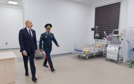 Prezident DSX-nın hərbi hospital kompleksinin açılışında