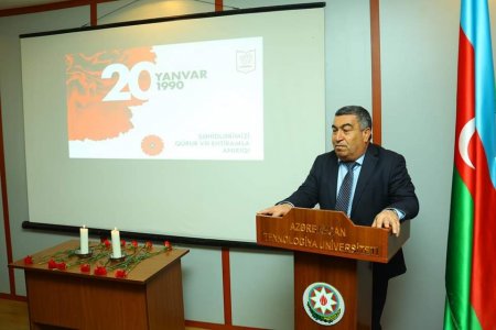 Azərbaycan Texnologiya Universitetində 20 Yanvar faciəsinə həsr edilmiş anım tədbiri keçirilib.