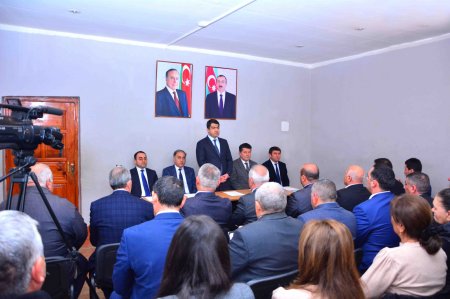 Ağstafa RİH başçısı Seymur Orucov vətəndaşların növbəti səyyar qəbulunu Saloğlu qəsəbəsində keçirib