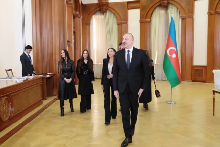 Prezident və ailəsi Xankəndidə... - FOTOLAR