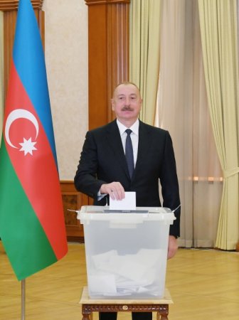 Prezident və ailəsi Xankəndidə... - FOTOLAR