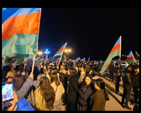 Bskıda İlham Əliyevə dəstək yürüşü - FOTOLAR