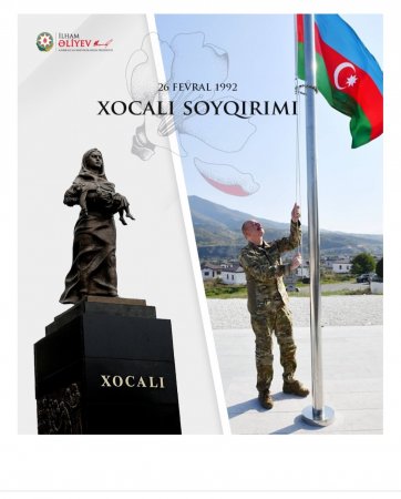 İlham Əliyevdən Xocalı PAYLAŞIMI