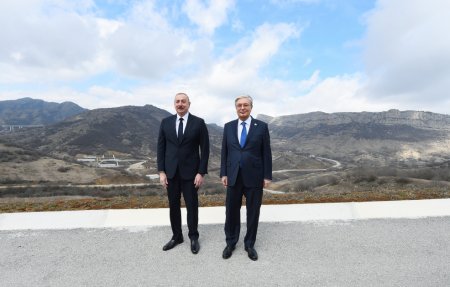 İlham Əliyevlə Tokayev Şuşada - FOTO