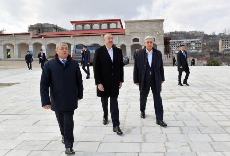 İlham Əliyevlə Tokayev Şuşada - FOTO