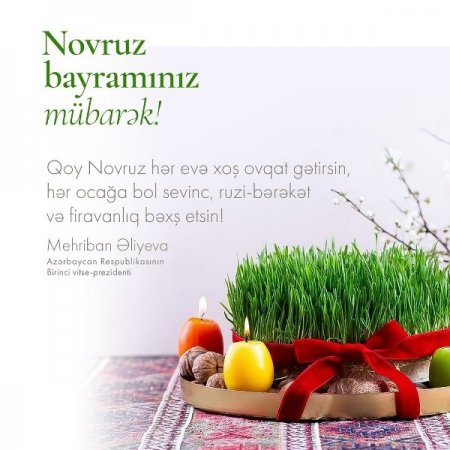 Mehriban Əliyevadan Novruz PAYLAŞIMI...
