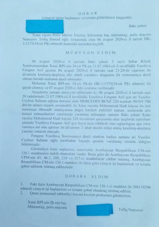 Sabiq gömrük əməkdaşi həyat yoldaşını ölumcul yaraladı - FOTO
