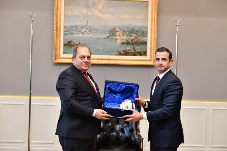 Azərbaycan nümayəndələri Ərdoğanın qəbulunda - FOTOLAR