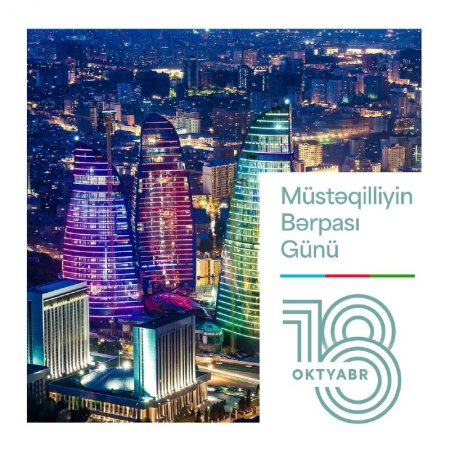 Mehriban Əliyevadan Müstəqilliyin Bərpası Günü ilə bağlı PAYLAŞIM