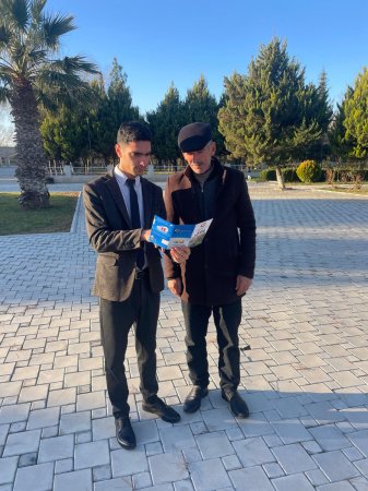 Sosial xidmətlər haqqında əhali arasında maarifləndirmə tədbirlərinə dair əhaliyə məlumatlandırcı materiallar paylanılmışdır.