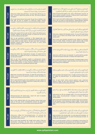 Ramazan təqvimi və gündəlik DUALARI