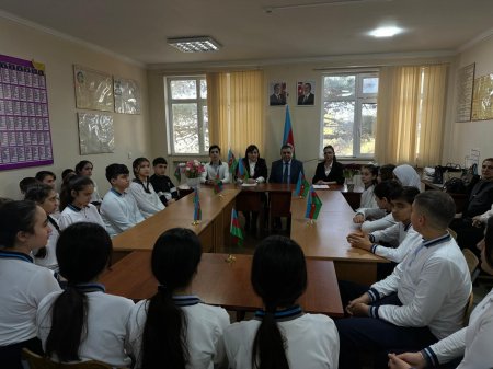 Uşaq Səfirlər Məclisinin Laçın rayonundan olan üzvləri ilə görüş keçirilmişdir.