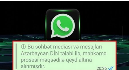 Vatsap yazışmaları polis tərəfindən izlənilir? - AÇIQLAMA