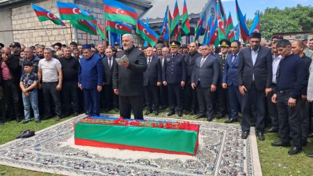 Şəhid Miriş Rüstəmov Ağcabədidə dəfn edildi - FOTO