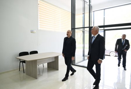 Prezident Laçının Bəylik kəndinin açılışında - FOTOLAR