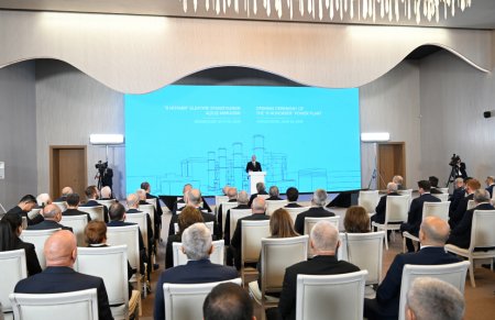 Prezident “8 Noyabr” Elektrik Stansiyasının açılışında - Fotolar - Yenilənib