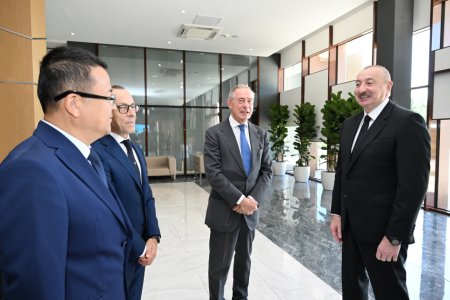 Prezident “8 Noyabr” Elektrik Stansiyasının açılışında - Fotolar - Yenilənib