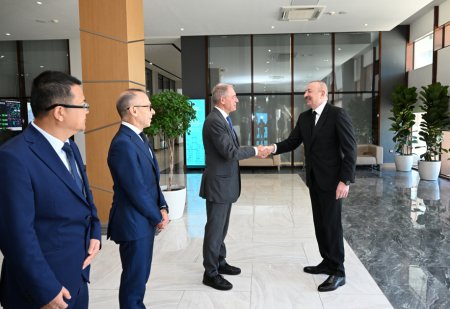 Prezident “8 Noyabr” Elektrik Stansiyasının açılışında - Fotolar - Yenilənib