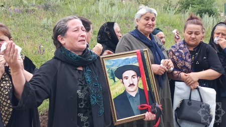 Üç şəhid Kəlbəcərdə dəfn olundu - GÖRÜNTÜLƏR