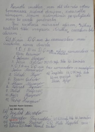 Şəhid ailəsi və Qarabağ veteranı Prezidentə müraciət etdi