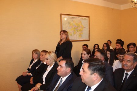 Laçın rayonu üzrə yüksək balla ali təhsil müəssisələrinə qəbul olan tələbələrlə görüş keçirilmişdir.