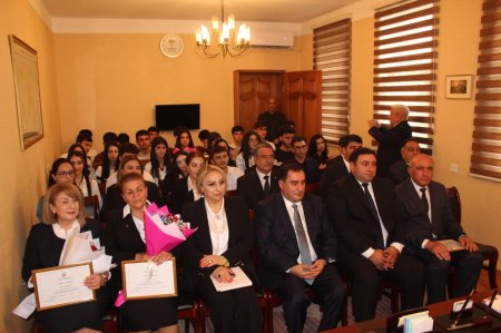Laçın rayonu üzrə yüksək balla ali təhsil müəssisələrinə qəbul olan tələbələrlə görüş keçirilmişdir.