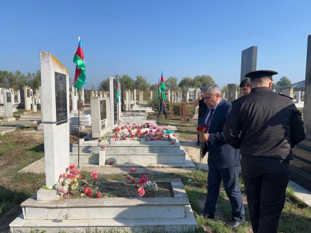 27 sentyabr – Milli Anım Günü münasibətilə Ağcabədi bələdiyyəsinin sədri İsmayıl Rəsulov şəhidlərin məzarını ziyarət edib.