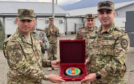Hərbi prokuror xüsusi təyinatlılarla görüşdü - FOTO