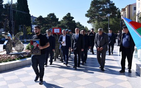 Sumqayıtda Birinci Qarabağ müharibəsinin şəhidi Lətif Şahhüseynov dəfn edilib