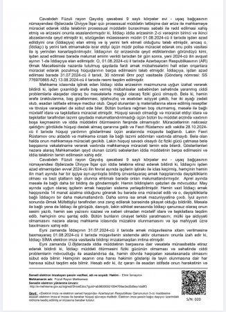 Füzulidə 9 saylı Körpələr Evində qalmaqal: Müdir Ülviyyə Əjdərzadə yayılan səs yazısını inkar etdi