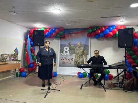 8 noyabr — Zəfər Günü münasibətilə Şərqi Zəngəzur Regional Mədəniyyət İdarəsinə tabeli müəssisələrində tədbir keçirilib 