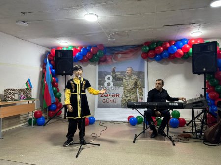 8 noyabr — Zəfər Günü münasibətilə Şərqi Zəngəzur Regional Mədəniyyət İdarəsinə tabeli müəssisələrində tədbir keçirilib 