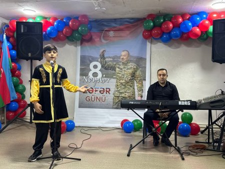 8 noyabr — Zəfər Günü münasibətilə Şərqi Zəngəzur Regional Mədəniyyət İdarəsinə tabeli müəssisələrində tədbir keçirilib 