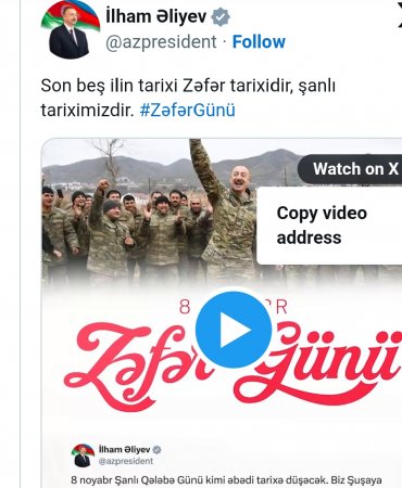 Son beş ilin tarixi Zəfər tarixidir - PREZİDENT