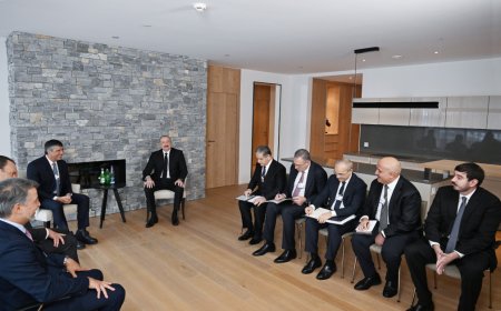 Heydər Əliyev Davosda - FOTO