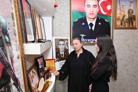 Leyla Əliyeva Vətən Müharibəsi Qəhrəmanının ailəsini ziyarət etdi - Fotolar