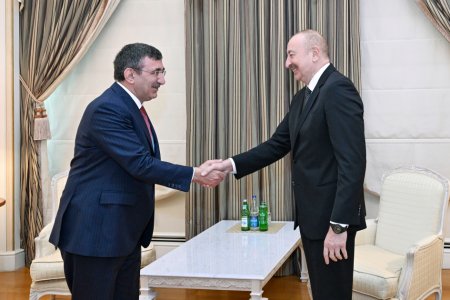 İlham Əliyev Cevdet Yılmazı qəbul etdi - FOTOLAR