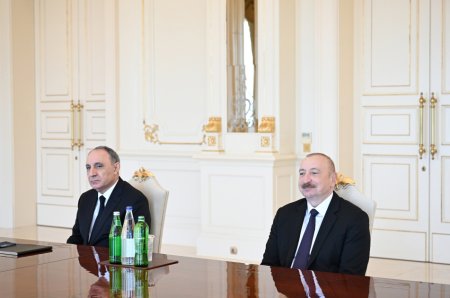 Prezident Muhsin Şentürkü qəbul edib - FOTOLAR