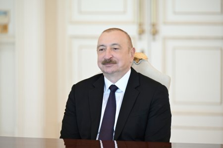 Prezident Muhsin Şentürkü qəbul edib - FOTOLAR