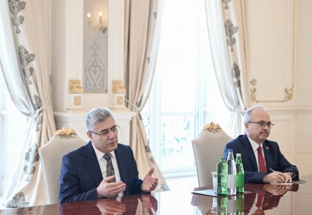 Prezident Muhsin Şentürkü qəbul edib - FOTOLAR