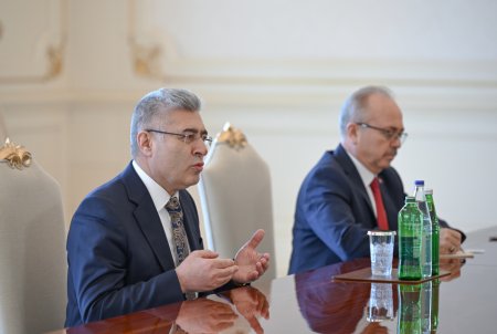 Prezident Muhsin Şentürkü qəbul edib - FOTOLAR