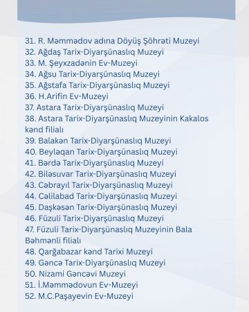 Mayın 18-i muzeylərə pulsuz gedə bilərsiniz